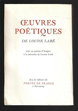 Oeuvres poétiques de Louise Labé