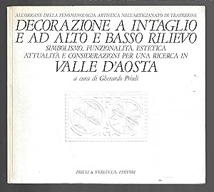 Gravure décorative haut et bas-relief : Vallée d'Aoste, français et italien
