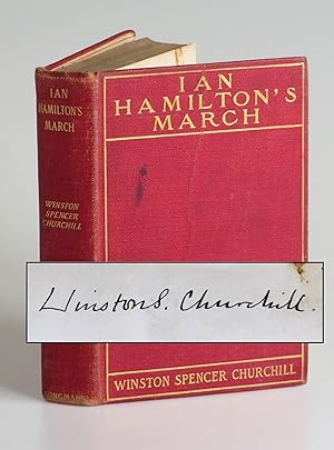 Ian Hamilton's March, the U.S. first edition, only printing, signed by Churchill during his first...