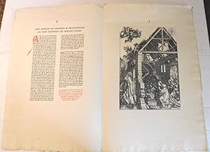THE NATIVITY, by ALBRECHT DURER : 1506. [Printed at The Georgian Press].
