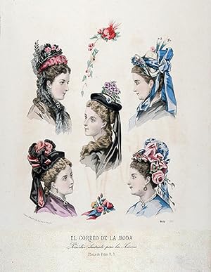 Women's Fashion, circa 1870 - Hairstyles & Hats