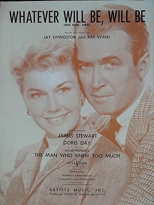 The Man Who Knew Too Much Sheet Music 1956 James Stewart, Doris Day