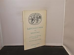 Garland Press Catalogue - English Literary Criticism of the Eighteenth Century A Collection of 20...