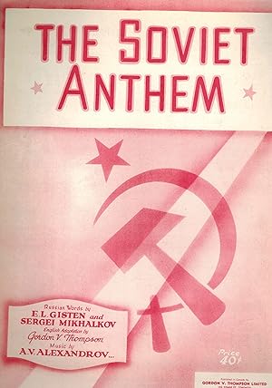 The Soviet Anthem - Vintage Sheet Music