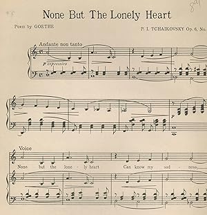 None But the Lonely Heart - Piano Sheet Music Op 6 No. 6