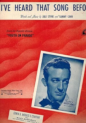 I've Heard That Song Before - Vintage Sheet Music from Youth on Parade - Harry James Cover