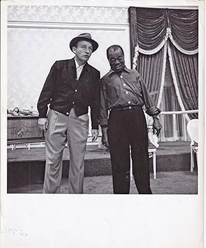 High Society (Original photograph of Bing Crosby and Louis Armstrong on the set of the 1956 film)