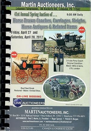 41st Annual Spring Auction of Carriages, Sleighs & Antiques