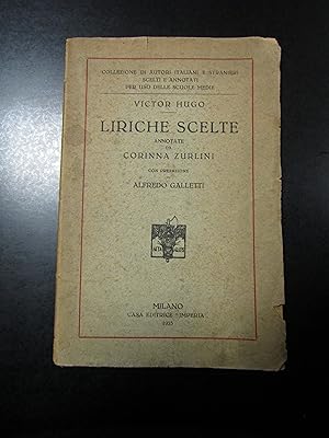 Victor Hugo. Liriche scelte. Casa editrice Imperia 1923.