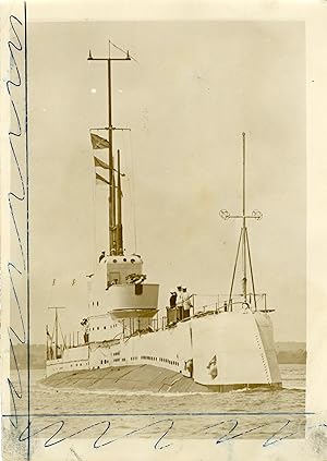 "Sous-marin Le ODIN: CONFÉRENCE NAVALE de LONDRES 1930" Photo de presse originale G. DEVRED / Age...