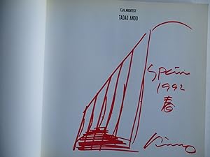 Tadao Ando GA Architect 8 (signed by artist with drawing)