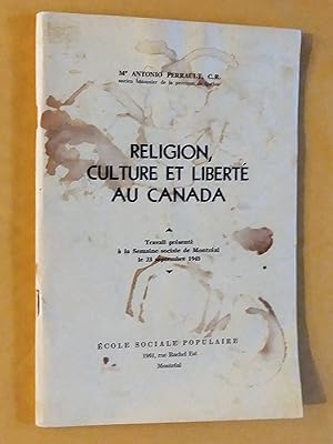 Religion, culture et liberté au Canada