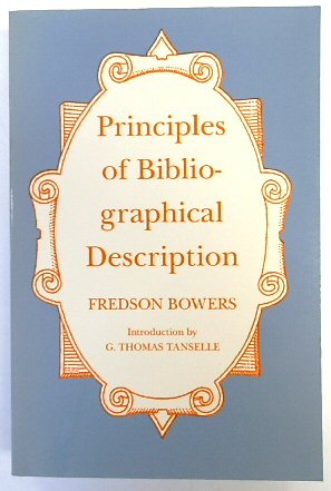 Priniciples of Bibliographical Description
