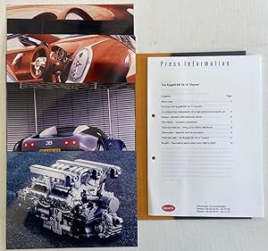 Press Kit for 1999 Bugatti 18/4 Veyron Concept Car with photos Predating the First Manufactured B...