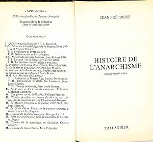 Histoire de l anarchisme, Bibliographie, index