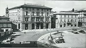 Cartolina (vera fotografia) non viaggiata Cantù Piazza Garibaldi 1950's