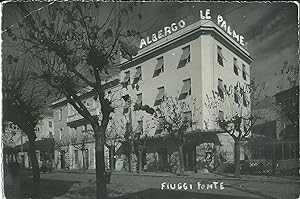 Fotografia/Volantino pubblicitario, Albergo Le Palme di Fiuggi 1930's