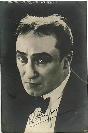 Ruggero Ruggeri/Attore fotografia con autografo (originale) 1930ca.