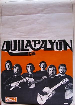 Manifesto originale Quilapayún (gruppo musicale cileno) 1970's