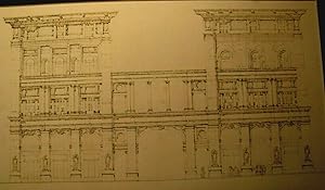 Armando Titta/Disegno originale per una facciata ad "esedra" 1910ca.