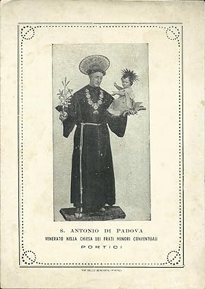 Immagine sacra, S.Antonio di Padova, Chiesa dei Frati Minori di Portici 1930ca.