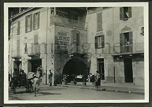 Fotografia originale, Porto Ceresio, Nuovo Albergo Ceresio (Varese) 1923