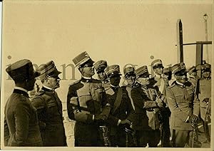 Foto originale/il Colonnello Molinero (Generale) con Umberto di Savoia 1935ca.