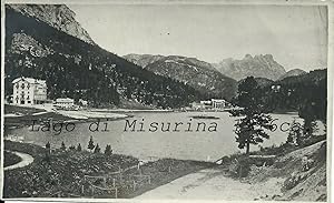 Bella fotografia/Cartolina originale (non viaggiata), Lago di Misurina 1916ca.