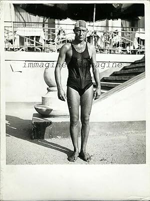 Fotografia originale, La Coppa Scarioni di Nuoto al Lido di Milano 1930's