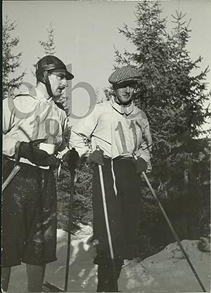 Bella fotografia originale,Cortina/Campionati Italiani di sci di fondo 1930ca.