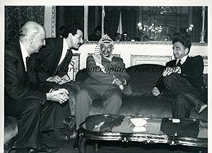 Fotografia originale, Arafat a Roma con Occhetto e Napolitano 1990