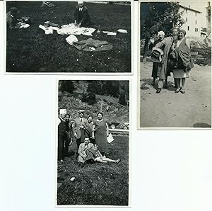 3 foto originali, Passo dell'Aprica/Sondrio I° Festa delle Alpi 1928