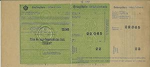 Banca Anglo-Austriaca di Trieste, certificato di versamento originale 1913