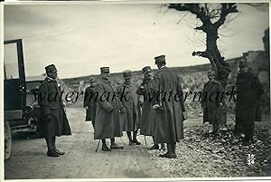 Fotografia originale san Martino del carso il Gen Foch con il Gen Porro 1915/16