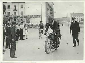 Fotografia originale/Gran Fondo di motociclismo Liegi/Milano/Liegi 1930's