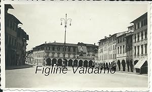 Fotografia originale, Figline Valdarno/P.zza Marsilio Ficino (Firenze) 1935ca.
