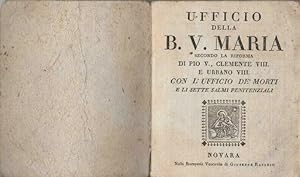Ufficio della B.V.Maria, Stamperia Vescovile di Novara 1825