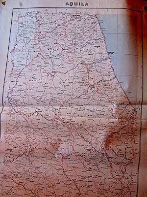 L'Aquila, Carta geografica originale dell' Istituto Geografico Militare 1897