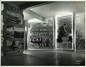 Rara fotografia originale, Mostra delle opere pubbliche a Trieste 1938