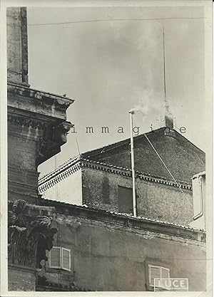 Fotografia originale, L'elezione a Papa di Pio XII, la fumata bianca 1939