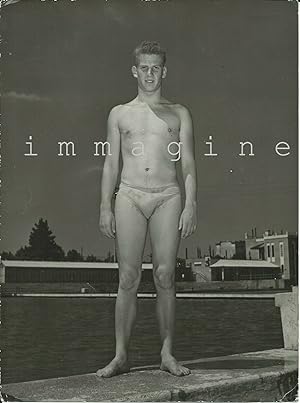 Foto originale, Fritz Dannerlein (Campione di Nuoto di Portici/NA) 1960ca.