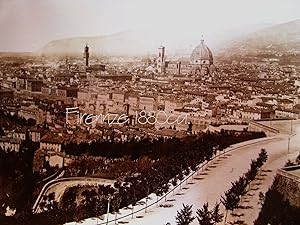 Firenze (panorama) Bella fotografia/albumina 1880ca.