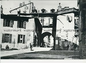 Fotografia da negativo originale Pusterla dei fabbri Milano 1900's
