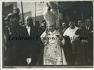 Fotografia originale, Luigi Lavitrano, Vescovo di Palermo 1928