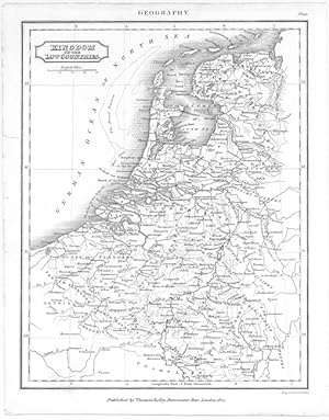 KINGDOM OF THE LOW COUNTRIES,1835 Steel Engraved Print