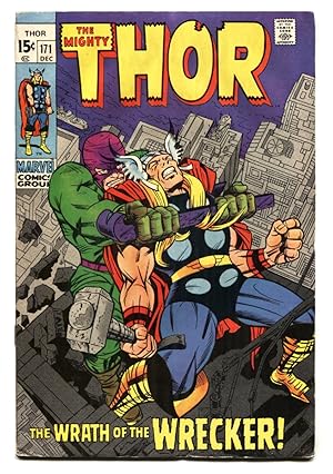 THOR #171 1969 MARVEL COMICS WRATH OF THE WRECKER KIRBY VG