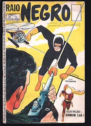 Raio Negro #2 1994-Superhero comic published in Brazil-Signed by artist Gedeone-G