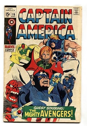 CAPTAIN AMERICA #116 1968-AVENGERS-MARVEL COMICS-VG