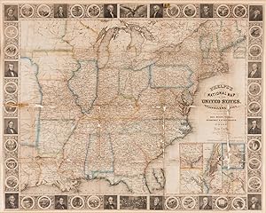 PHELPS'S NATIONAL MAP OF THE UNITED STATES, A TRAVELLER'S GUIDE