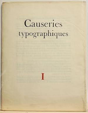 Causeries Typographiques. Nouvelle Série n° 1 - Pourtraits divers [ 1946 - Edition originale ]